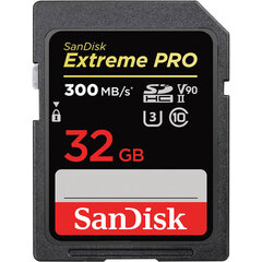 SDHC mälukaart 32GB SanDisk Extreme Pro : SDSDXDK-032G-GN4IN hind ja info | Sandisk Fotoaparaadid, objektiivid ja lisatarvikud | hansapost.ee