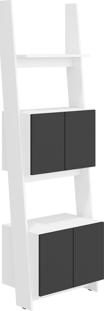 Põrandariiul Rack 60-2D, valge/must цена и информация | Riiulid | hansapost.ee