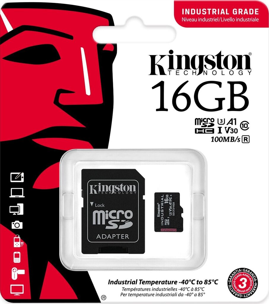 microSDHC mälukaart 16GB Kingston SDCIT2/16GB цена и информация | Fotoaparaatide mälukaardid | hansapost.ee