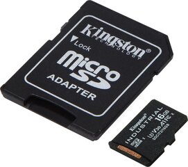 microSDHC mälukaart 16GB Kingston SDCIT2/16GB hind ja info | Fotoaparaatide mälukaardid | hansapost.ee