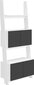 Põrandariiul Rack 80-2D, valge/must hind ja info | Riiulid | hansapost.ee