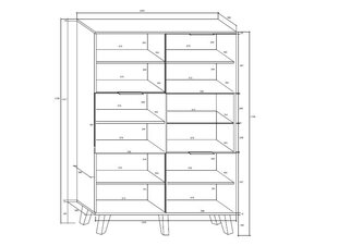 Riiul Sven 3D, valge hind ja info | Riiulid | hansapost.ee