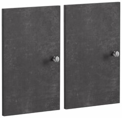 2-х дверный комплект для стеллажей Notio Living Versaille, темно-серый цена и информация | Полки | hansapost.ee