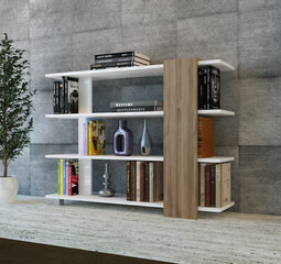 Eraldiseisev riiul Kalune Design Nur, valge/pruun price and information | Shelves | hansapost.ee