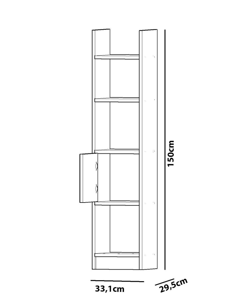 Eraldiseisev riiul Kalune Design Esbi 103, valge price and information | Riiulid | hansapost.ee