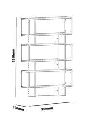 Eraldiseisev riiul Kalune Design Elze, valge hind ja info | Riiulid | hansapost.ee