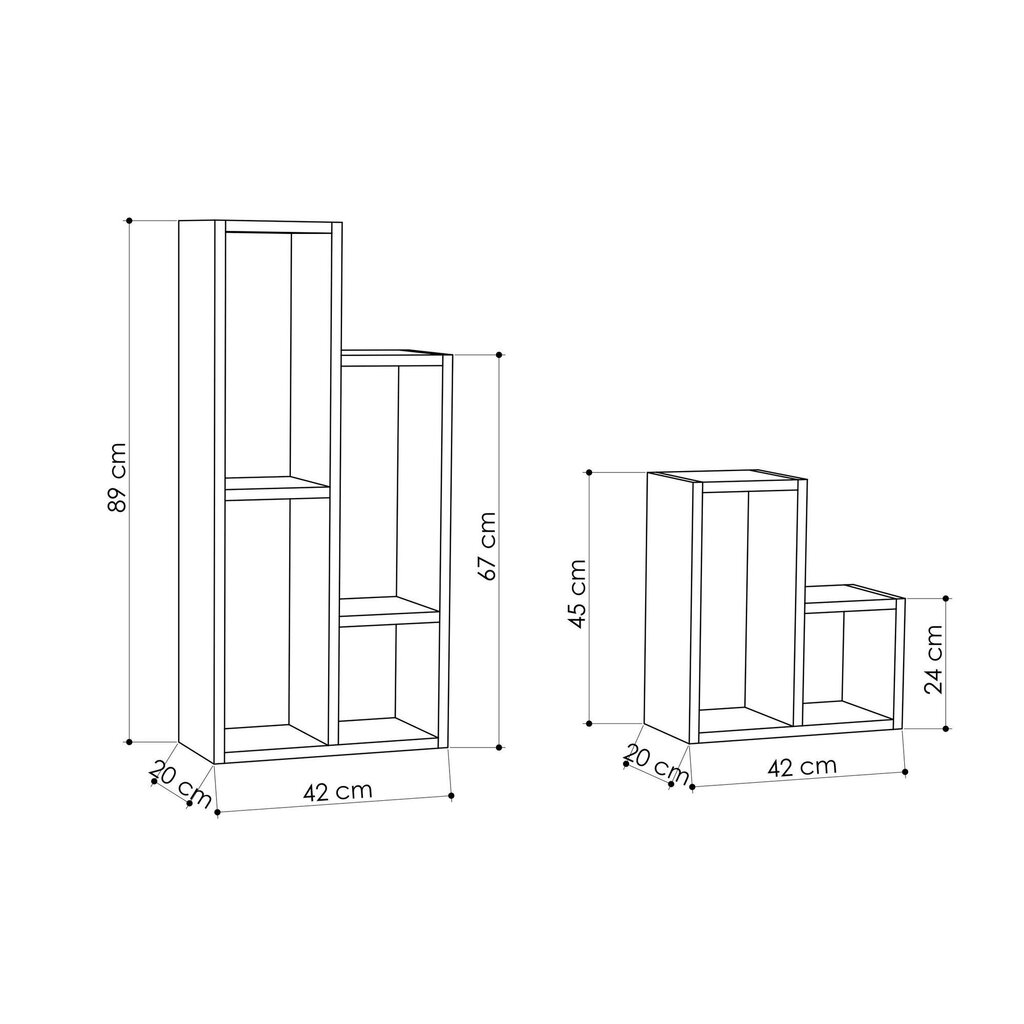 Riiul Kalune Design Sule, valge hind ja info | Riiulid | hansapost.ee