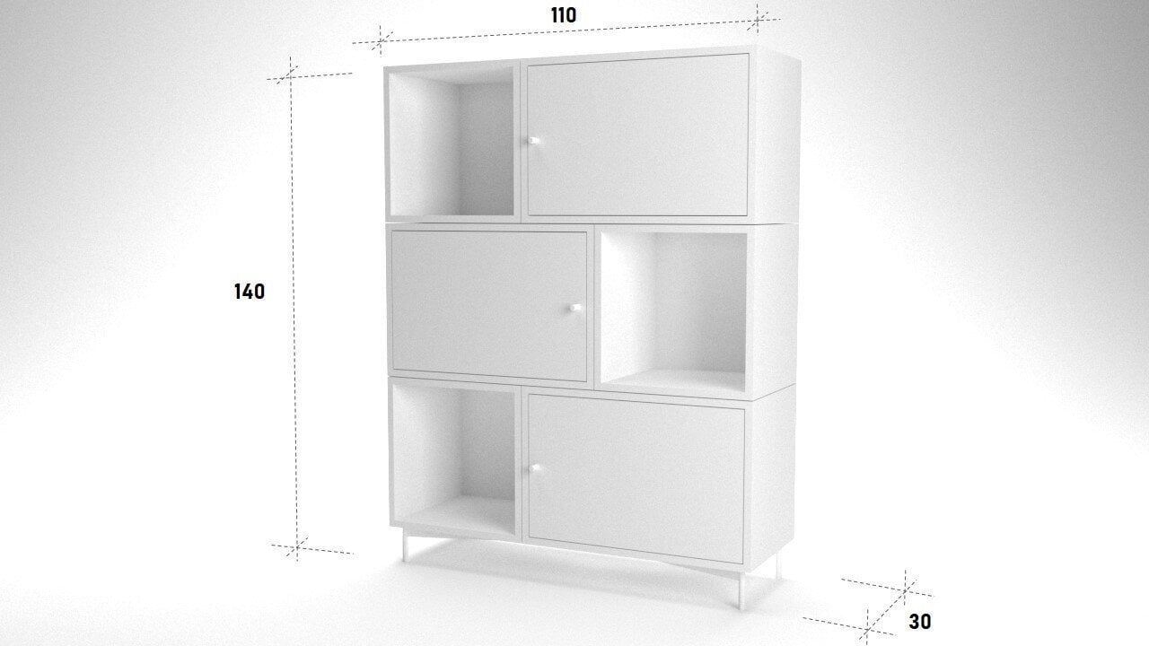 Eraldiseisev riiul Kalune Design Bengu, pruun/kollane hind ja info | Riiulid | hansapost.ee