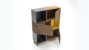 Eraldiseisev riiul Kalune Design Bengu, pruun/kollane price and information | Shelves | hansapost.ee