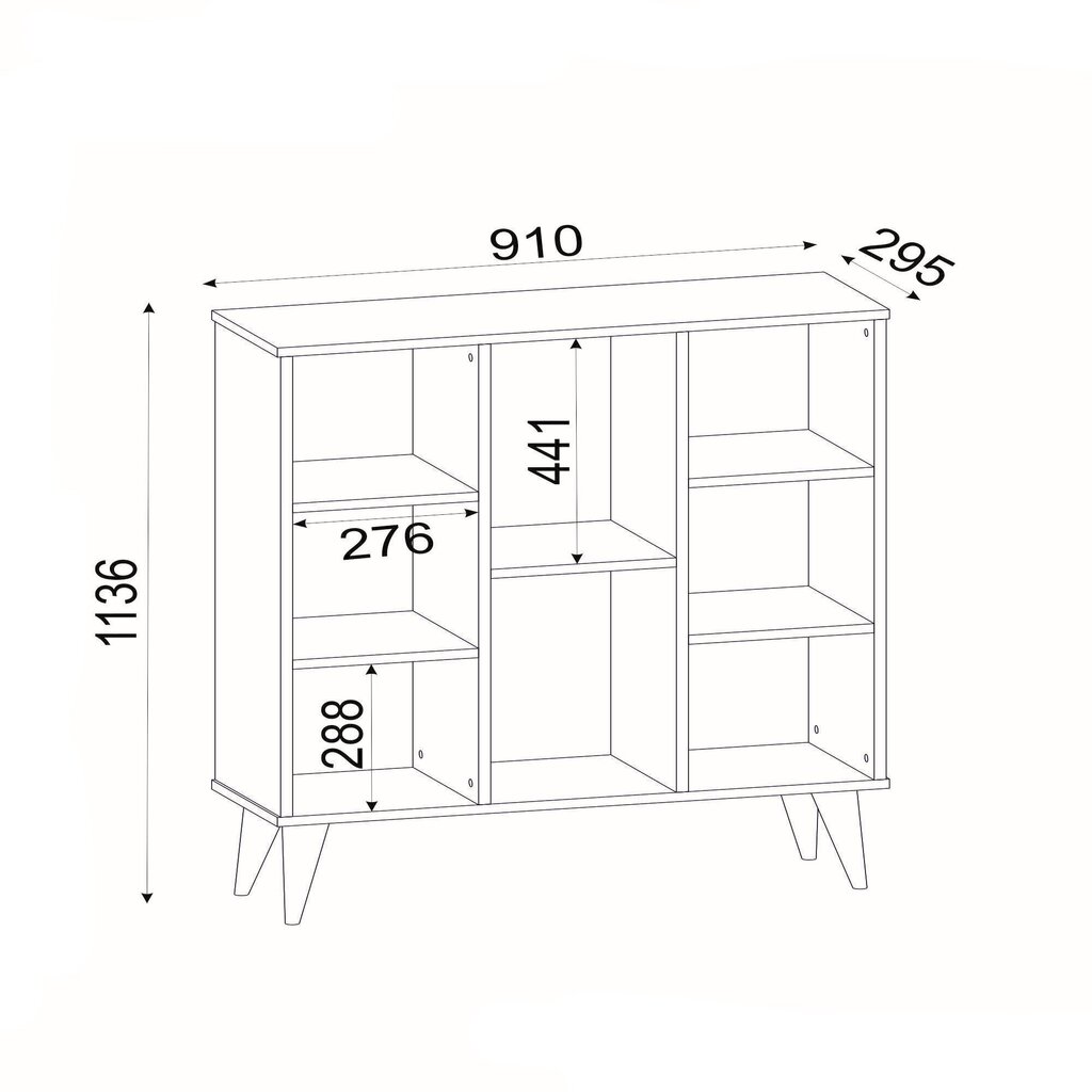 Eraldiseisev riiul Kalune Design Link, valge hind ja info | Riiulid | hansapost.ee