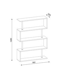 Riiul Kalune Design Sunrise, valge hind ja info | Riiulid | hansapost.ee