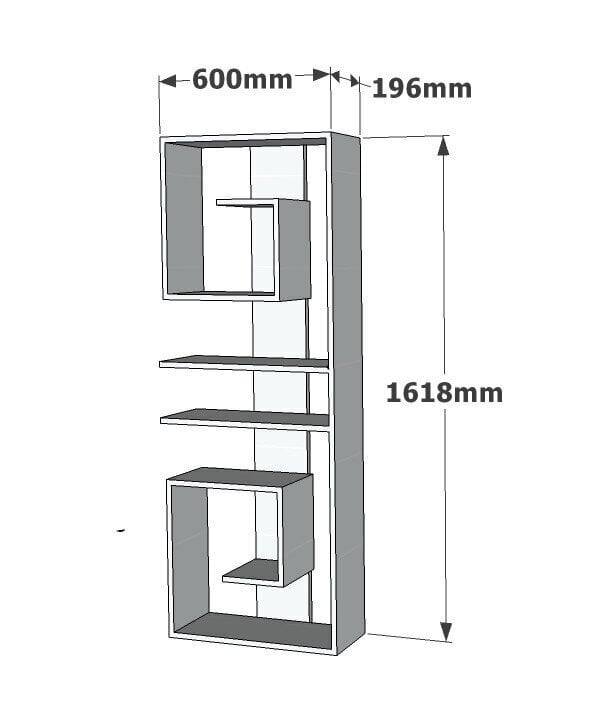 Eraldiseisev riiul Kalune Design Capy, valge hind ja info | Riiulid | hansapost.ee