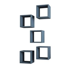 Подвесная полка Kalune Design Box Cube, синяя цена и информация | Полки | hansapost.ee