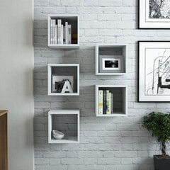 Seinariiul Kalune Design Box Cube, valge hind ja info | Riiulid | hansapost.ee