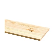 Полка подвесная Spaceo Wood 150x30см, бежевая цена и информация | полка | hansapost.ee