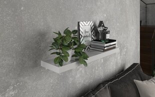 Полка ADRK Furniture Andrea 80, белая глянцевая цена и информация | Полки | hansapost.ee