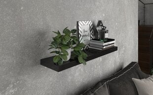 Полка ADRK Furniture Andrea 100, черная глянцевая цена и информация | полка | hansapost.ee
