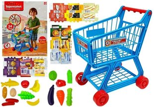 Тележка для покупок игрушечная с продуктами, 34 детали цена и информация | Игрушки для девочек | hansapost.ee