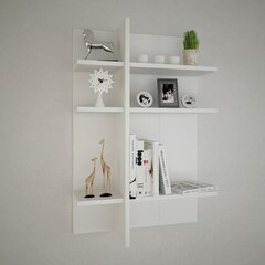 Подвесная полка Kalune Design Wall Shelf 775(III), 90 см, белая цена и информация | Полки | hansapost.ee