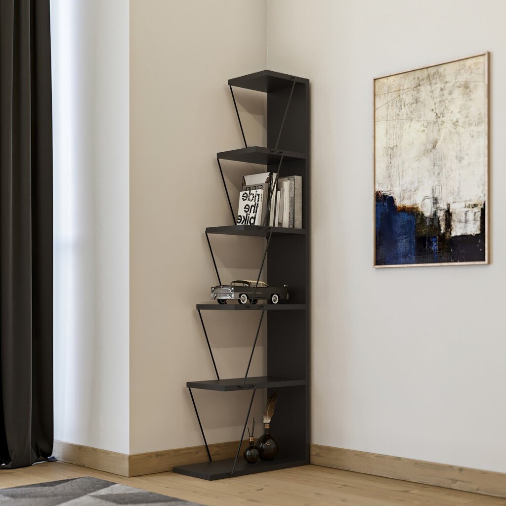 Riiul Kalune Design Bookshelf 854, must hind ja info | Riiulid | hansapost.ee