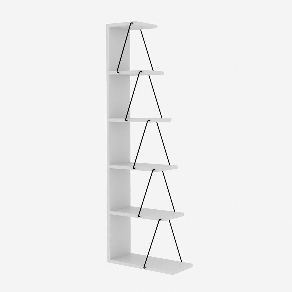 Riiul Kalune Design Bookshelf 854, valge/must hind ja info | Riiulid | hansapost.ee