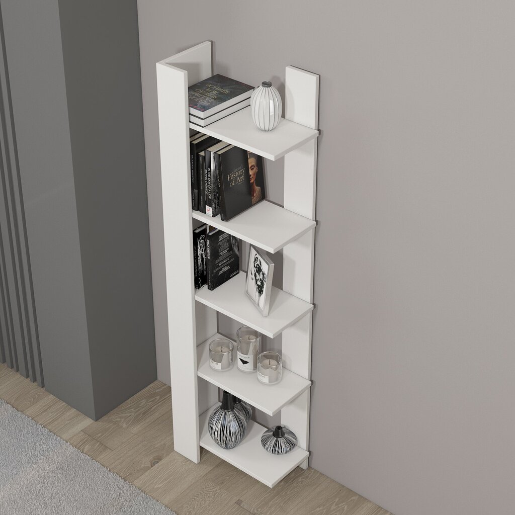 Eraldiseisev riiul Kalune Design Bookshelf 598, 45 cm, valge цена и информация | Riiulid | hansapost.ee