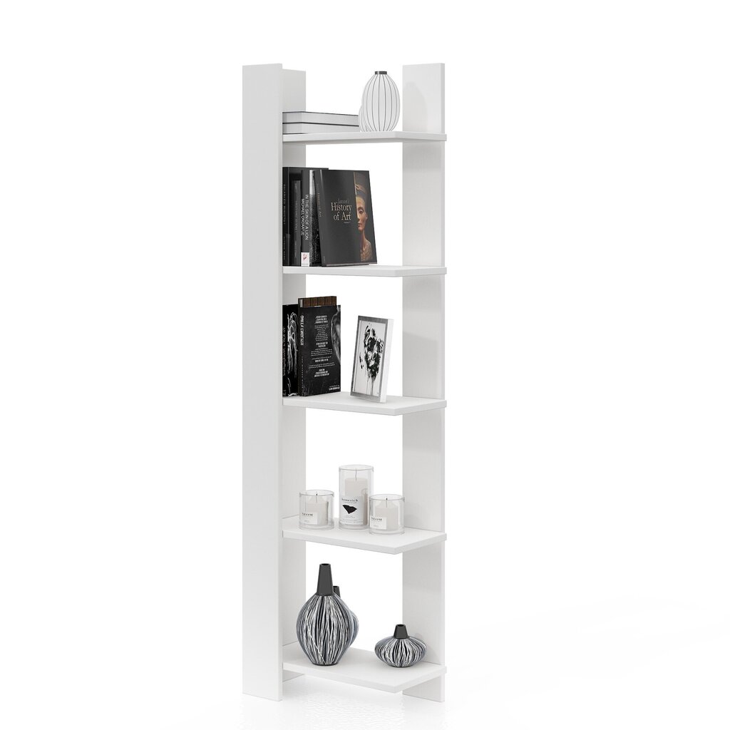 Eraldiseisev riiul Kalune Design Bookshelf 598, 45 cm, valge цена и информация | Riiulid | hansapost.ee