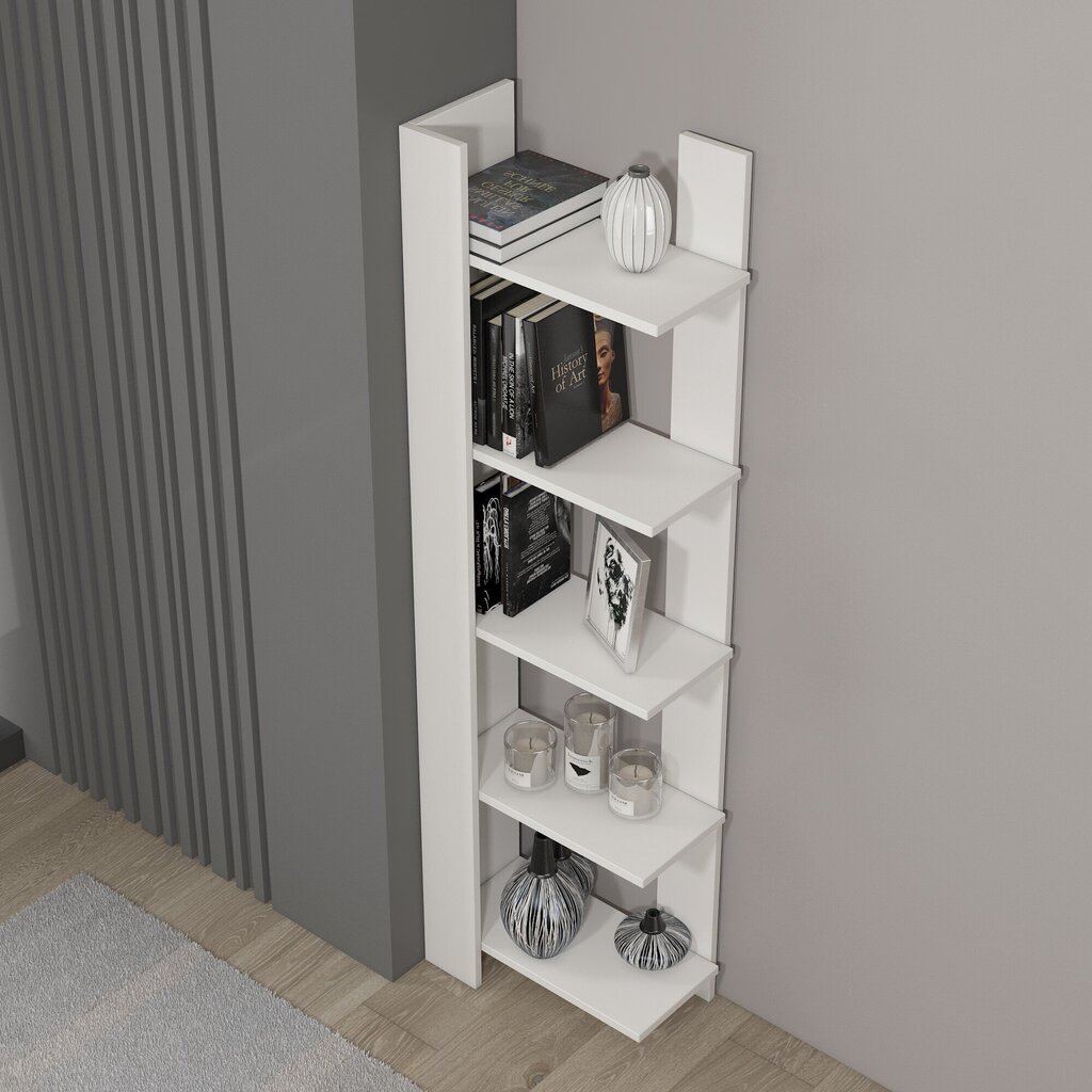 Eraldiseisev riiul Kalune Design Bookshelf 598, 45 cm, valge цена и информация | Riiulid | hansapost.ee