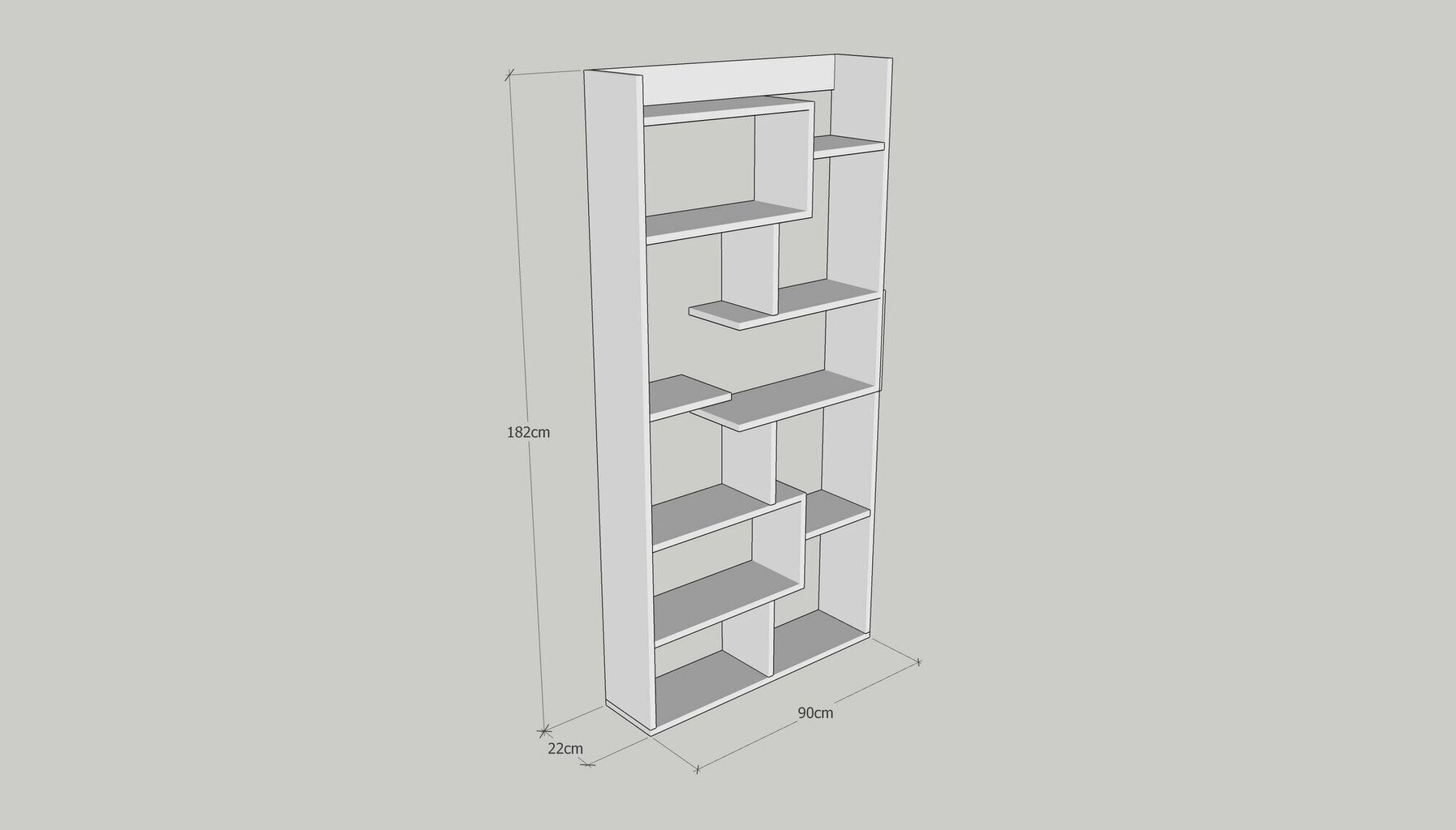 Riiul Kalune Design Kuttap, pruun hind ja info | Riiulid | hansapost.ee