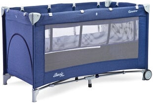 Манеж -кровать Caretero Basic Plus,Синий цена и информация | Дорожные кроватки | hansapost.ee