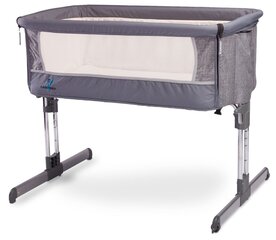 Детская кроватка Caretero Sleep2gether, Graphite цена и информация | Дорожные кроватки | hansapost.ee