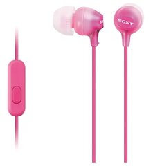 Sony MDR-EX15AP Pink hind ja info | Sony Arvutid ja IT- tehnika | hansapost.ee