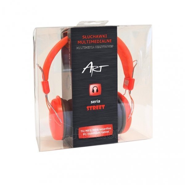 ART Multimedia Headphones STEREO with microphone AP-60MA orange цена и информация | Kõrvaklapid | hansapost.ee