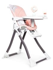 Стульчик для кормления EcoToys Мишка, розовый цена и информация | Обеденные стулья | hansapost.ee