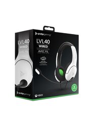 Juhtmega Xbox One mänguri kõrvaklapid LVL40 - valge hind ja info | Kõrvaklapid | hansapost.ee