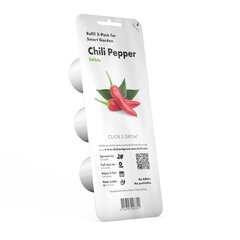 Click and Grow Smart Garden Refill 3 pakendit, Chillipipart hind ja info | Nutipotid ja taimelambid | hansapost.ee