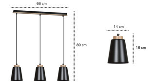 Emibig светильник Bolero 3 цена и информация | Потолочный светильник, 38 x 38 x 24 см | hansapost.ee
