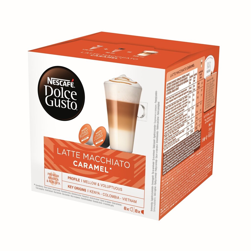 Kohvikapslid Nescafe Dolce Gusto Latte Macchiato Caramel, 16 tk цена и информация | Kohv ja kakao | hansapost.ee