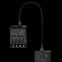 Зарядное устройство для аккумуляторов Green Cell GC VitalCharger Ni-MH AA и AAA с портами Micro USB и USB-C цена и информация | Зарядные устройства | hansapost.ee