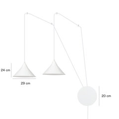 Emibig светильник Abramo 2 цена и информация | Потолочный светильник, 38 x 38 x 24 см | hansapost.ee