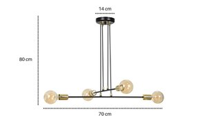 Emibig подвесной светильник Vesio 4 цена и информация | Потолочный светильник, 38 x 38 x 24 см | hansapost.ee