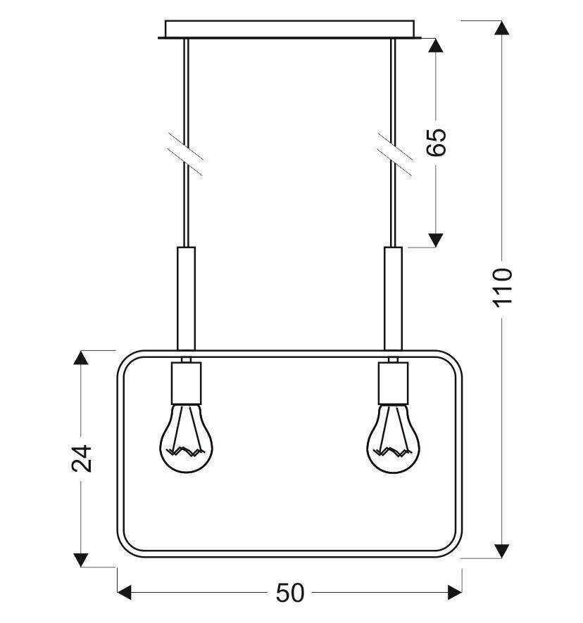 Candellux rippvalgusti Black 2 цена и информация | Rippvalgustid | hansapost.ee