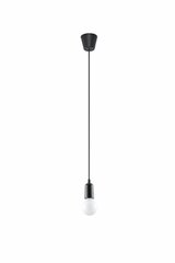 Sollux подвесной светильник Diego 1 Black цена и информация | Потолочный светильник, 38 x 38 x 24 см | hansapost.ee