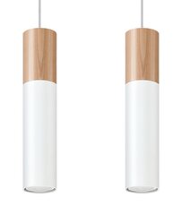 Sollux подвесной светильник Pablo 2 White цена и информация | Потолочный светильник, 38 x 38 x 24 см | hansapost.ee