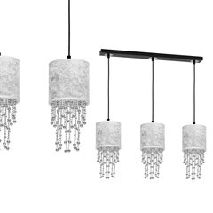 Milagro подвесной светильник Almeria Silver/Black цена и информация | Потолочный светильник, 38 x 38 x 24 см | hansapost.ee