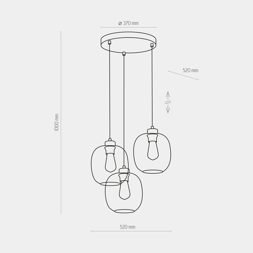 TK Lighting rippvalgusti Elio 3184 hind ja info | Rippvalgustid | hansapost.ee