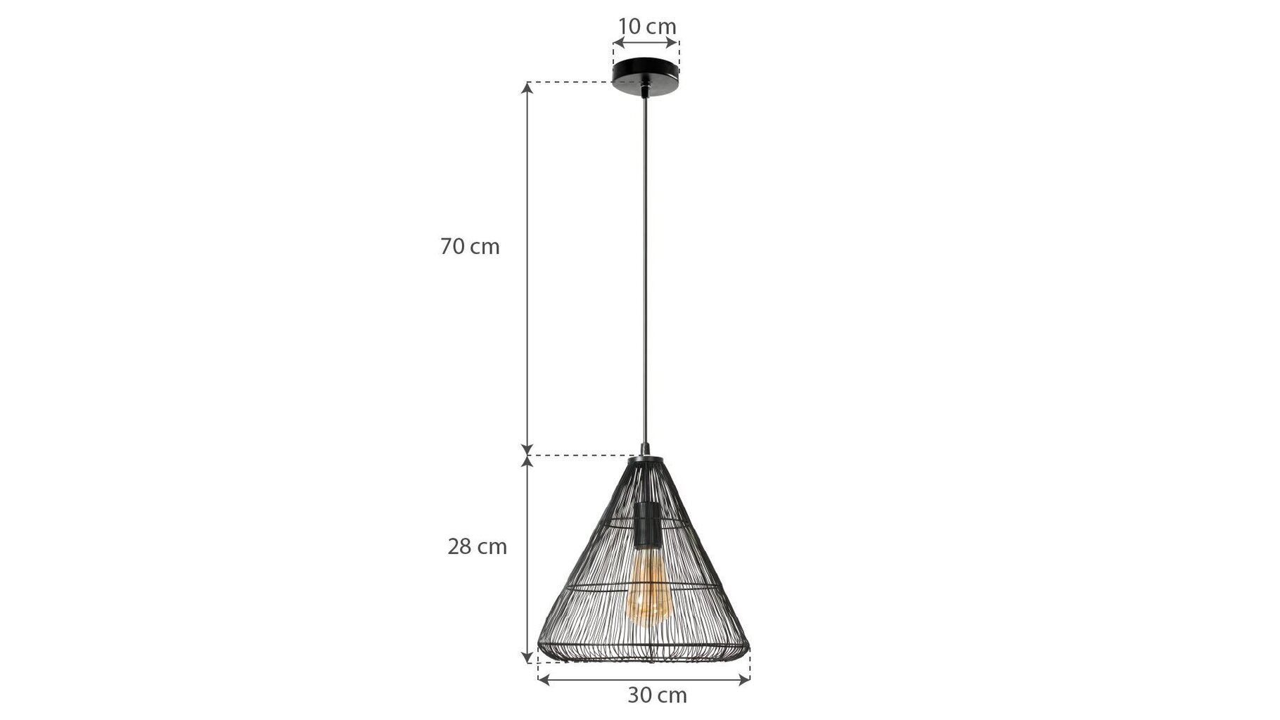 Rippvalgusti Loft Cone цена и информация | Rippvalgustid | hansapost.ee