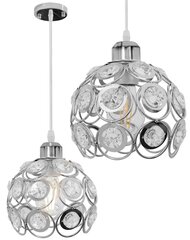 Rippvalgusti Crystal Ball, Silver цена и информация | Потолочный светильник, 38 x 38 x 24 см | hansapost.ee