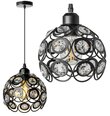 Rippvalgusti Crystal Ball, Black