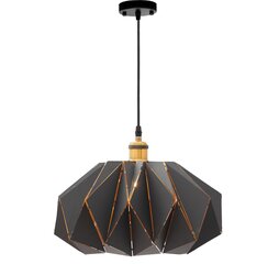 Rippvalgusti Origami, 35 cm, Black цена и информация | Потолочный светильник, 38 x 38 x 24 см | hansapost.ee